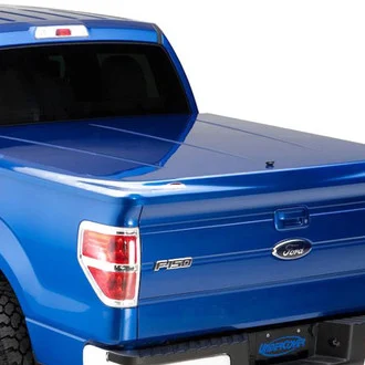 One-piece hinged tonneau cover in winter